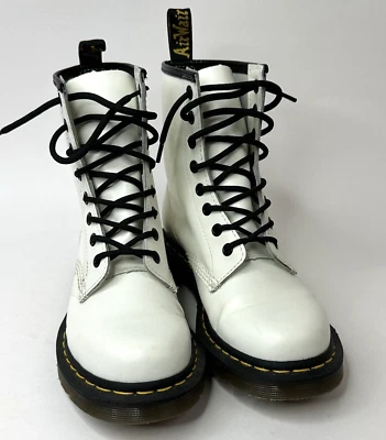 Dr. Doc Martens боевые ботинки женщин Sz 7 белый воздуха прыгающие подошвы 11821 новый - Изображение 1 из 4