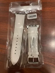 Leather Apple Watch Band with Bamboo Knot Pattern Genuine Cowhide 42/44/45/49 MM - Picture 1 of 4