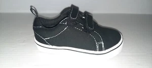 Wonder Nation Baby Boys Black Casual Strap Shoes Various Sizes NEW - Picture 1 of 6