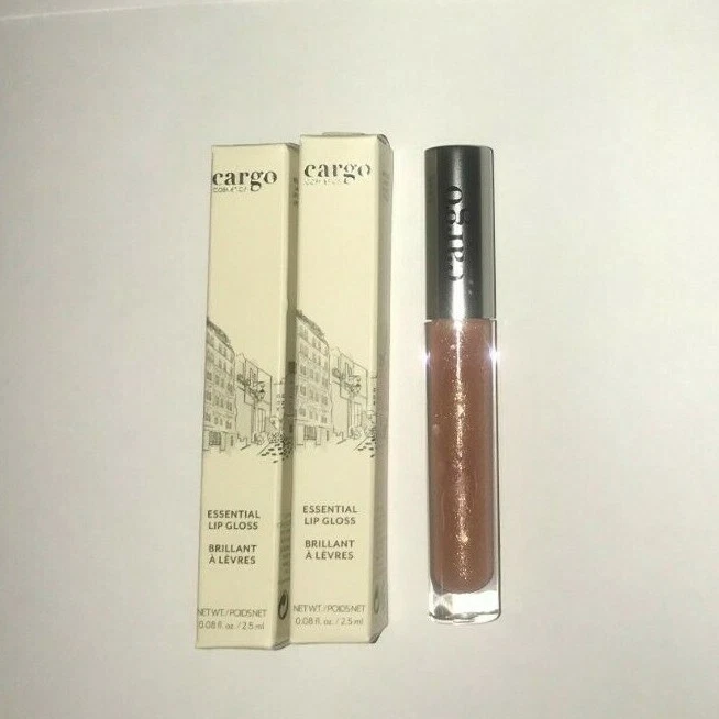 LOTE DE 2 COSMÉTICOS CARGO BRILLO LABIAL ESENCIAL LG-14 SAHARA 0,08 oz NUEVO EN CAJA Foto 1 de 1