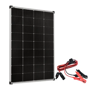 1PC 12V 400W Solar Panel Mono Fixed 1PC Solar Charging to Alligator Clamps Cable - Picture 1 of 12