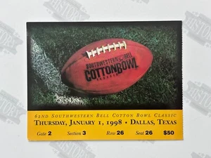 1998 Cotton Bowl Classic Ticket 1/1/98 UCLA Bruins Texas A&M Aggies - Picture 1 of 2