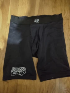 FOX Cycle BIKE Shorts LINER, Size Men's 32, Spandex BLACK *NO CONTOUR PAD - Picture 1 of 3