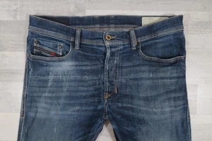 Mens Diesel TEPPHAR Stretch Slim Carrot Blue Jeans W33 L32 Wash 087AT - Picture 1 of 14