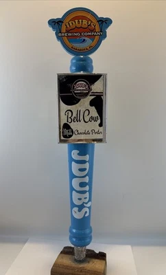 Beer Tap Handle Jdub’s Brewing Beer Tap Handle Bell Cow Milk Chocolate Porter - Image 1 of 4