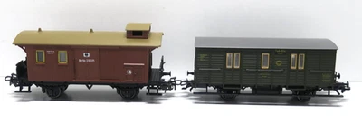 2 Luggage Cars and Power Station Cars of KPEV, Epoch I, Märklin H0, HB - Image 1 of 4