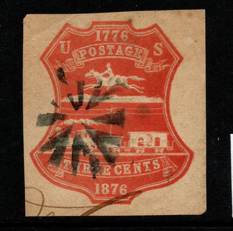 U218 FANCY CANCEL CUT SQUARE,   FREE SHIPPING IN USA - Image 1 of 1