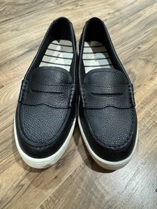 Cole Haan Penny Loafer 9 Damen-Slipper Nantucket schwarz genarbtes Leder - Bild 1 von 5