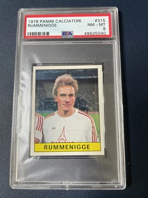 1979-80 Panini Calciatori Sticker  Rummenigge #315 PSA 8 NM MT Germany - Image 1 of 3