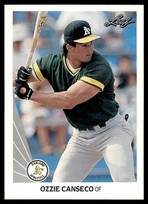 1990 Leaf Ozzie Canseco Oakland Athletics #516 - Image 1 of 2