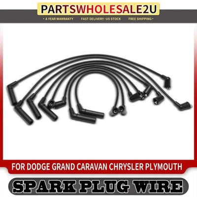 Juego de 8 cables de bujía para Chrysler Daytona Dodge Grand Caravan Plymouth Voyager Foto 1 de 4
