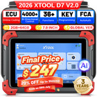 2026 XTOOL D7 V2.0 Auto Diagnostic Tool Full System OBD2 Scanner Key Programming
