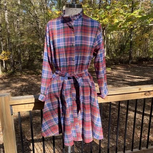 Kiel James Patrick Flanell Kleid Cozy Cabin rot blau kariert Gr. XL warm Neu mit Etikett - Bild 1 von 10