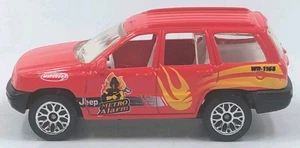 Matchbox 1999 Jeep Grand Cherokee Metro Alarm Fire Department 1:58 Diecast Loose - Picture 1 of 6