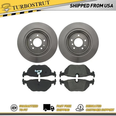 Задние центральные новые тормозные колодки и роторы тормозной комплект для 1987 BMW L7 - Изображение 1 из 4