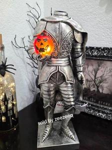 Martha Stewart Halloween 15” Headless Horseman W/ Pumpkin LED Light Figurine - Picture 1 of 6