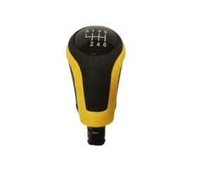 PARA AUDI A4 B5 6 VELOCIDADES PALANCA DE CAMBIOS ORIGINAL ALCANTARA 9002 + 1234 + PU CARBON - Imagen 1 de 3