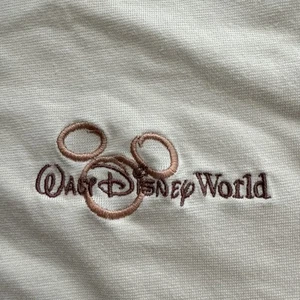 Disney Parks Embroidered Polo Men’s L Beige Walt Disney’s World - Picture 1 of 7