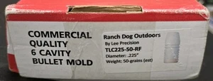 RARE NEW LEE 6-CAVITY BULLET MOLD TLC225-50-RF .225 50 Gr Ranch Dog Outdoor 223 - Picture 1 of 9