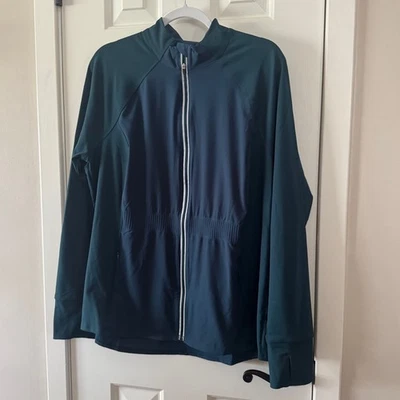 Avia Womens Dark Teal Flex Tech Jacket Size XXL 2X 20 New with Tags - Image 1 of 4