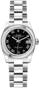 Rolex Lady-Datejust 179160-0037 Black Roman Numeral Dial 26mm Damenuhr - Bild 1 von 7