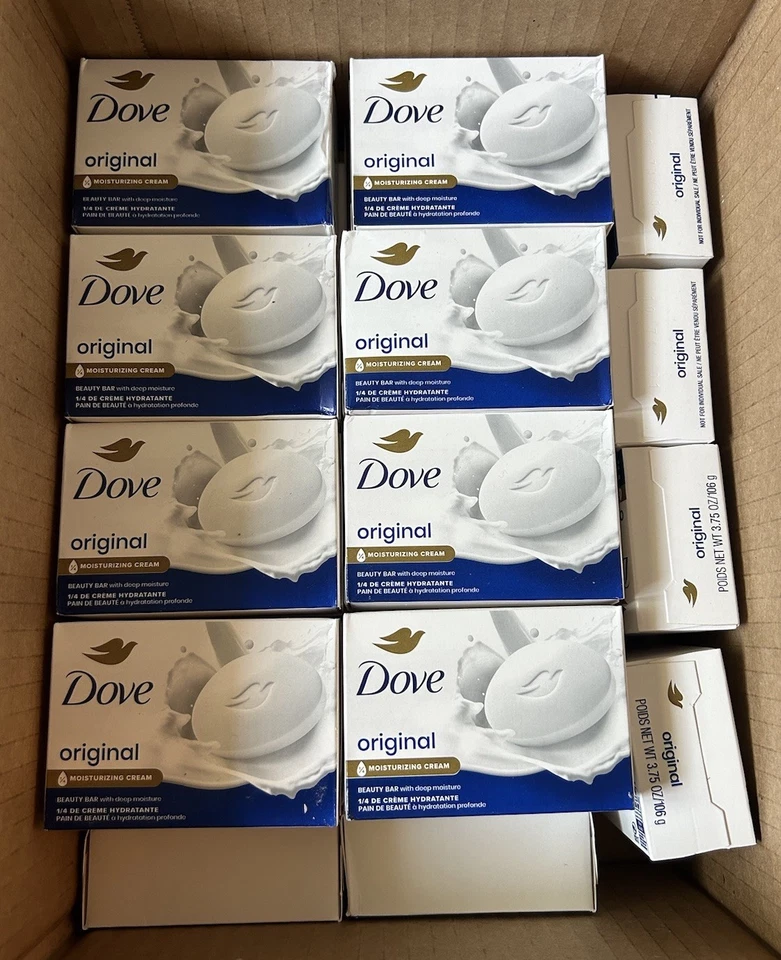 Dove White Beauty Bar With Deep Moisturizer 16 Bars 3.75 Oz Each