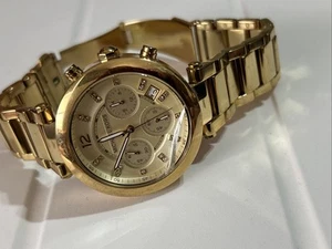 Orologio da polso donna Michael Kors Parker MK5276 tono oro cronografo passerella - Foto 1 di 11