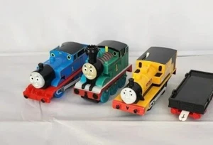 Thomas Train Lot Duncan As Is Engine's And Trailer 4 Pieces Trains - Picture 1 of 13