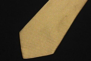 Rosa Thomas Krawatte Rosa 100% Seide Gold Dogtooth Webmuster - Bild 1 von 5