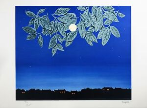 Rene Magritte - The White Page (color lithograph, plate-signed & numbered)