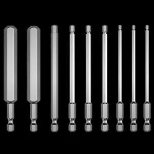 Hex Key Allen Bit Set Quick Change Connect Impact Driver Power Drill Metric Long - Picture 1 of 25