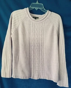 Debbie Morgan Orchidee gerippter Pullover Langarm Damen Größe Large Acryl - Bild 1 von 4