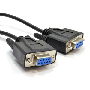 9 Pin DB9 Serial RS232 NULL Modem High Speed Shielded Cable 3m - Picture 1 of 19
