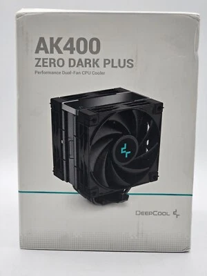 Deepcool AK400 ZERO DARK PLUS 120mm CPU Cooler black R-AK400-BKNNMD-G-1 - Image 1 of 4