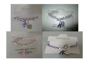 Together We Can Make A Difference Armbänder lila oder rosa Bewusstseinsbänder NEU - Bild 1 von 29