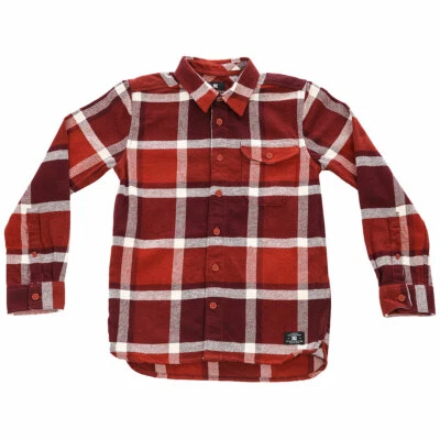 Camisa de franela DC Boy MARSHA L/S - RRJ0 - 14/Grande - Nueva con etiquetas Foto 1 de 2