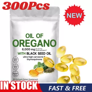Oreganoöl 6.000 mg. mit Schwarzkümmelöl, ultrahoher Gehalt an ThymochBest - Picture 1 of 9