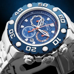 Invicta Reloj Invicta Excursion 57mm Cobalt Blue High Polished Z60 Swiss Chrono SS - Imagen 1 de 10