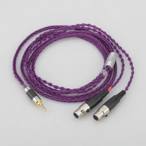 Jack Plug OCC Silver Plated Wire Headphone Upgrade Cable for Audeze LCD-3 LCD-2 - Picture 1 of 14