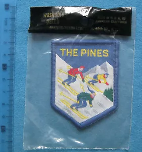 US THE PINES SO. FALLSBURG NY SKI RESORT SKIING WINTER SPORT PATCH NOS - Picture 1 of 2