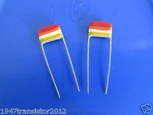 Condensadores radiales de peces tropicales Mullard .022uF 10% 400V (4 piezas) hechos en Bélgica - Imagen 1 de 9