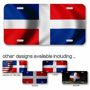 High Grade Aluminum License Plate - Flag of Dominican Republic   - Many Options - Picture 1 of 10