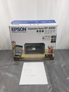 New Epson Expression Home XP-4200 All In One Duplex Copy Scan Color Printer 75 % - Picture 1 of 7