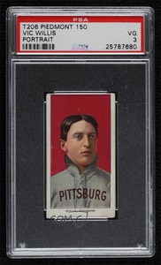 1909-11 T206 Piedmont 150 Back Vic Willis (Portrait) PSA 3 HOF