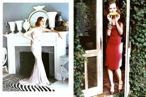 2003 Arthur Elgort Karen Elson 16 páginas editorial revista - American Splendor - Imagen 1 de 8