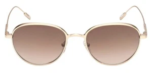 Ermenegildo Zegna EZ0208 32G Matte Gold Round Sunglasses Frame 52-18-145 - Picture 1 of 2
