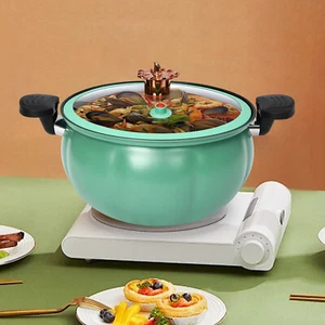 Olla a presión micro, olla antiadherente, olla a presión de hierro refinado antiadherente - Imagen 1 de 20