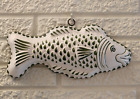 Vintage BASSANO ABC CERAMICHE Italy Gree & White Decorative Fish Mold