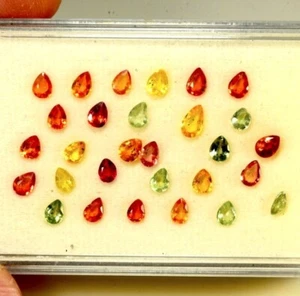 Sapphire 4.95 Cts 25PCS Natural Fancy Multi Color Sri Lanka Sapphire - Picture 1 of 1