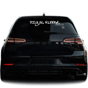 Autoaufkleber Night Runner Sticker Heckscheibe Karosserie FF 337 30cm - Picture 1 of 13